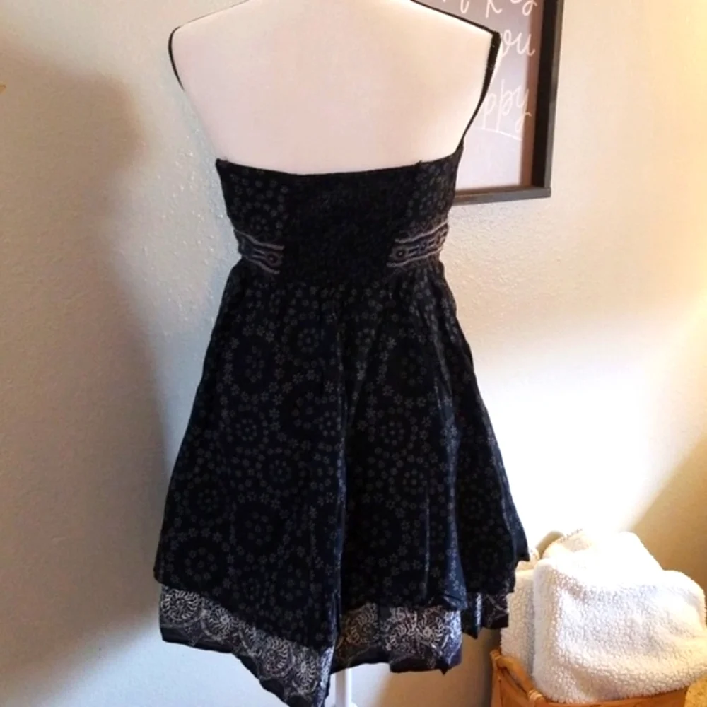 Free People Strapless Whimsigoth Geo Festival dress